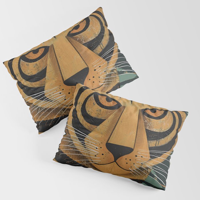 Zireth Tiger Pillow Sham Gallery Image 3