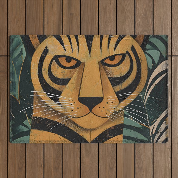 Zireth Tiger Outdoor Rug Gallery Image 1