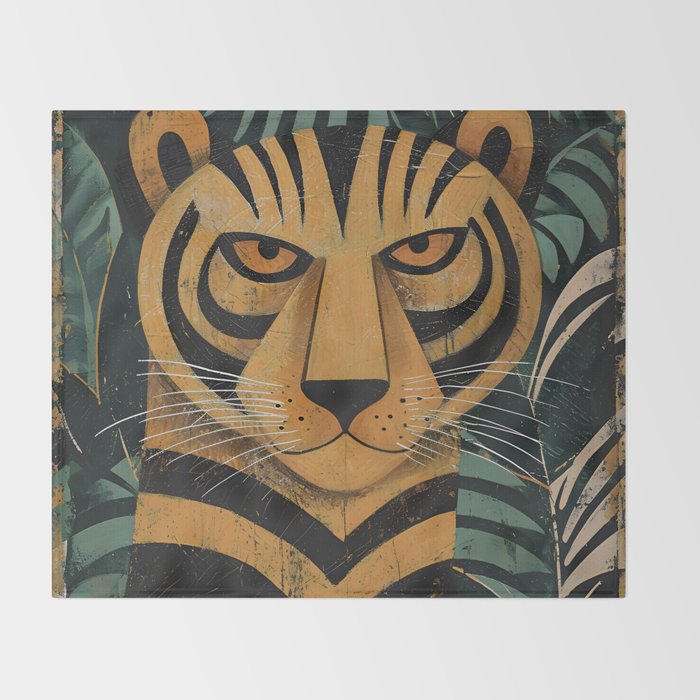 Zireth Tiger Throw Blanket Gallery Image 2