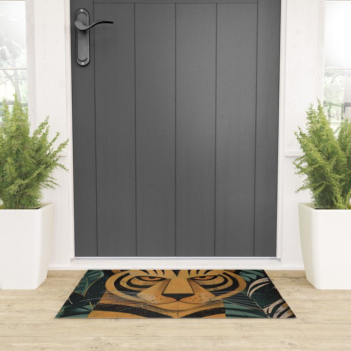 Zireth Tiger Welcome Mat Gallery Image 3