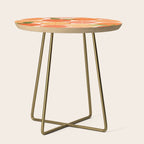 Sunny Oranges Tropical Fruit Illustration Side Table Gallery Image 1