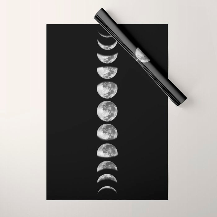 moon phases Wrapping Paper Gallery Image 1
