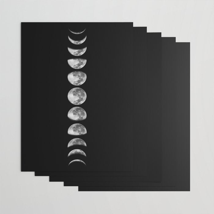 moon phases Wrapping Paper Gallery Image 3