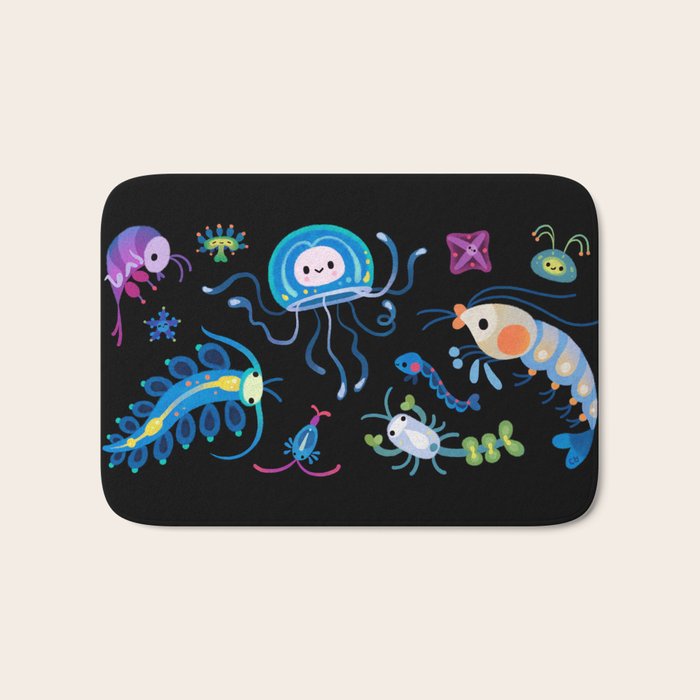 Zooplankton Bath Mat Gallery Image 1