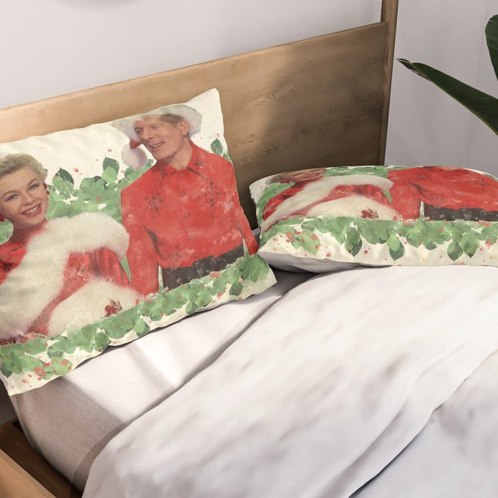 Phil & Judy (White Christmas) Pillow Sham Gallery Image 2