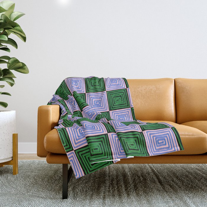 Tassellation Dreams 2 Throw Blanket Gallery Image 1