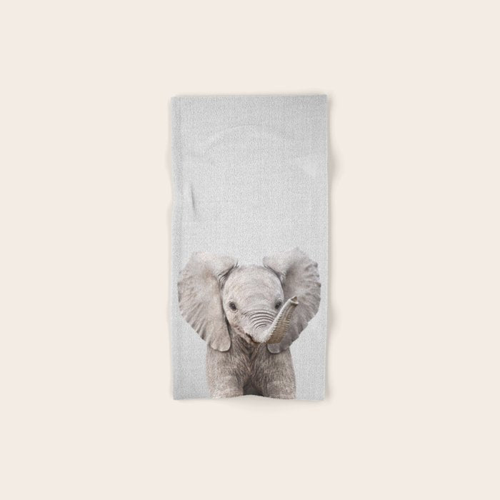 Baby Elephant - Colorful Hand & Bath Towel Gallery Image 1
