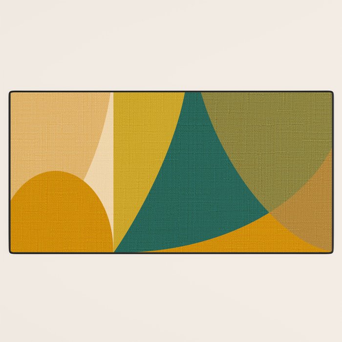 shapes mid century fall Desk Mat Gallery Image 3