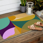 shapes mid century fall Outdoor Rug Gallery Image 2