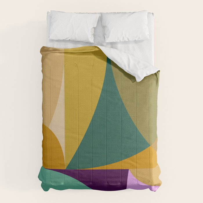 shapes mid century fall Comforter Gallery Image 6
