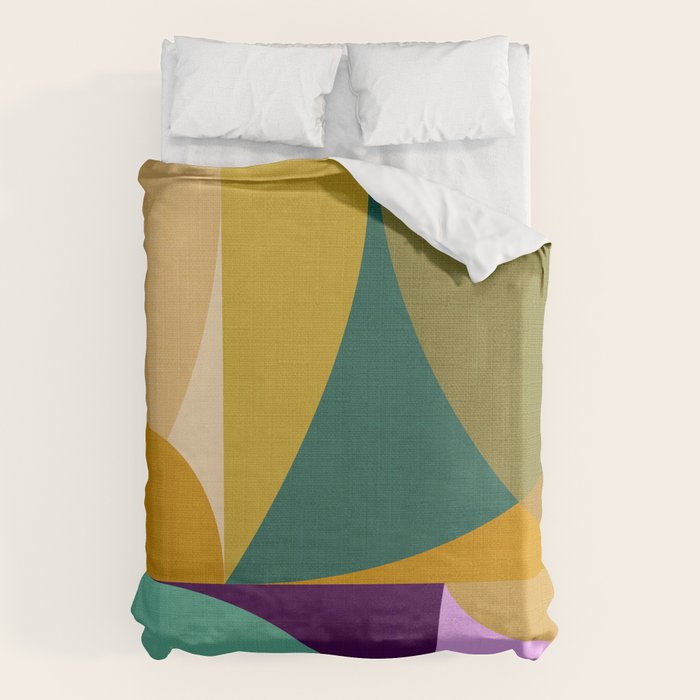 shapes mid century fall Duvet Cover Gallery Image 6