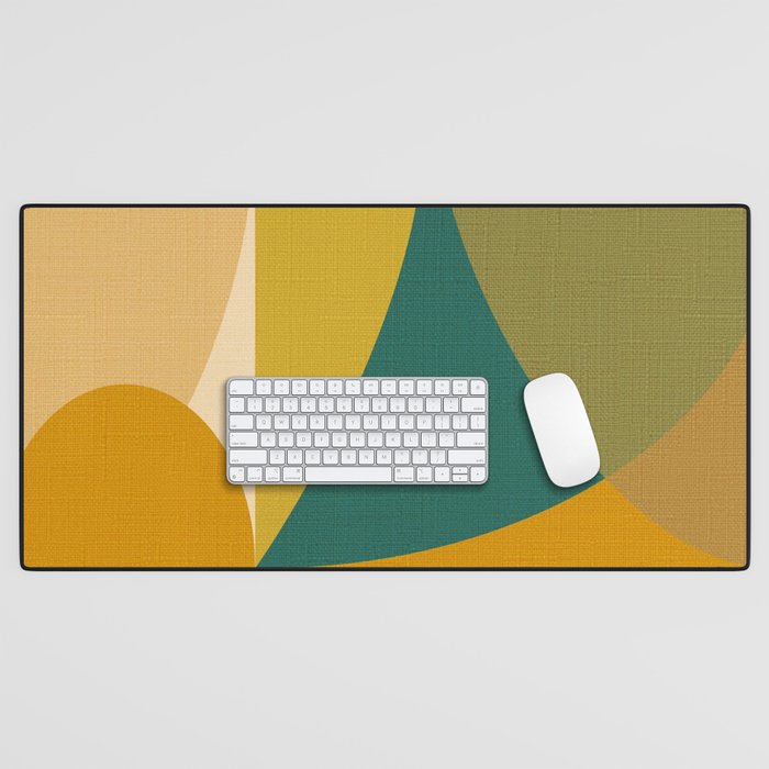 shapes mid century fall Desk Mat Gallery Image 1