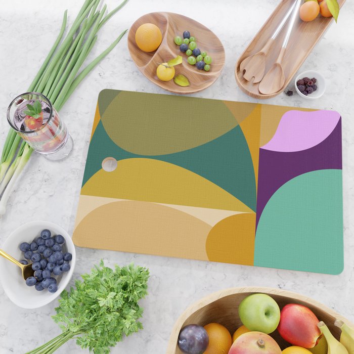 shapes mid century fall Cutting Board Gallery Image 2