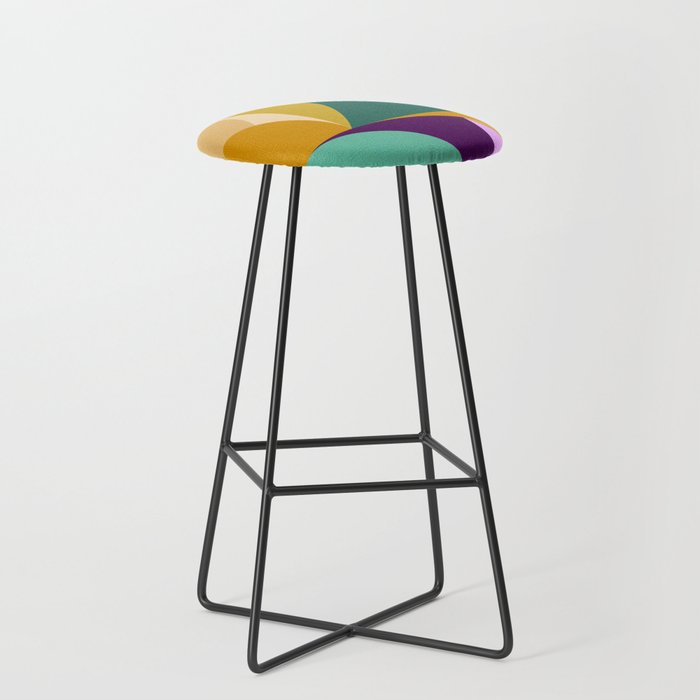 shapes mid century fall Stool Gallery Image 1