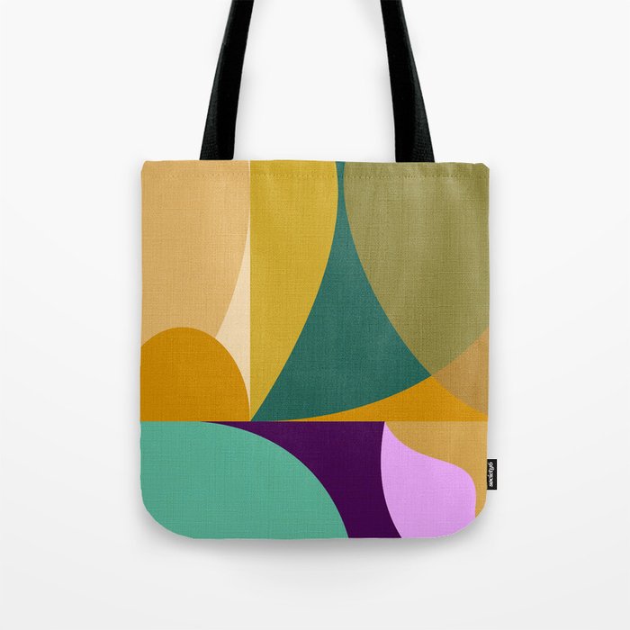 shapes mid century fall Tote Bag Gallery Image 1