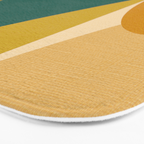 shapes mid century fall Bath Mat Gallery Image 3