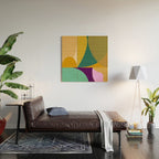 shapes mid century fall Wood Wall Art Gallery Image 2