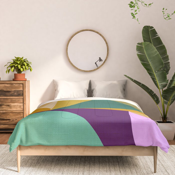shapes mid century fall Comforter Gallery Image 3