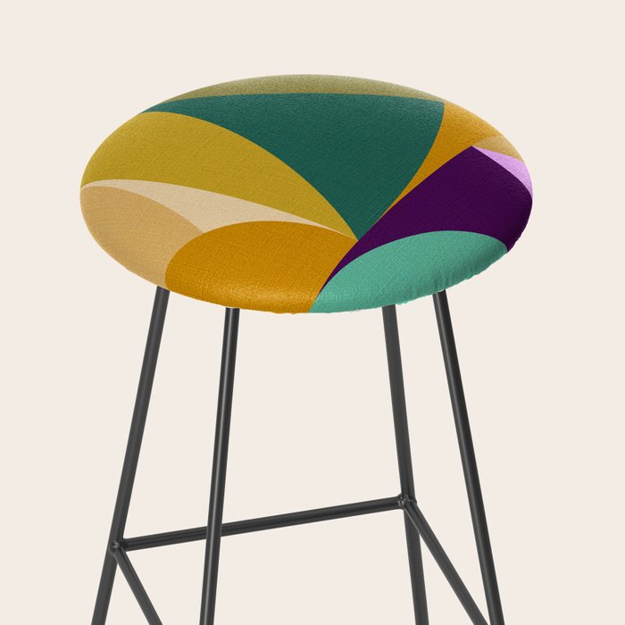 shapes mid century fall Stool Gallery Image 2