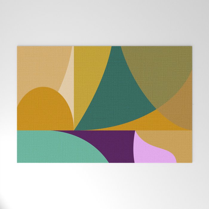 shapes mid century fall Welcome Mat Gallery Image 1