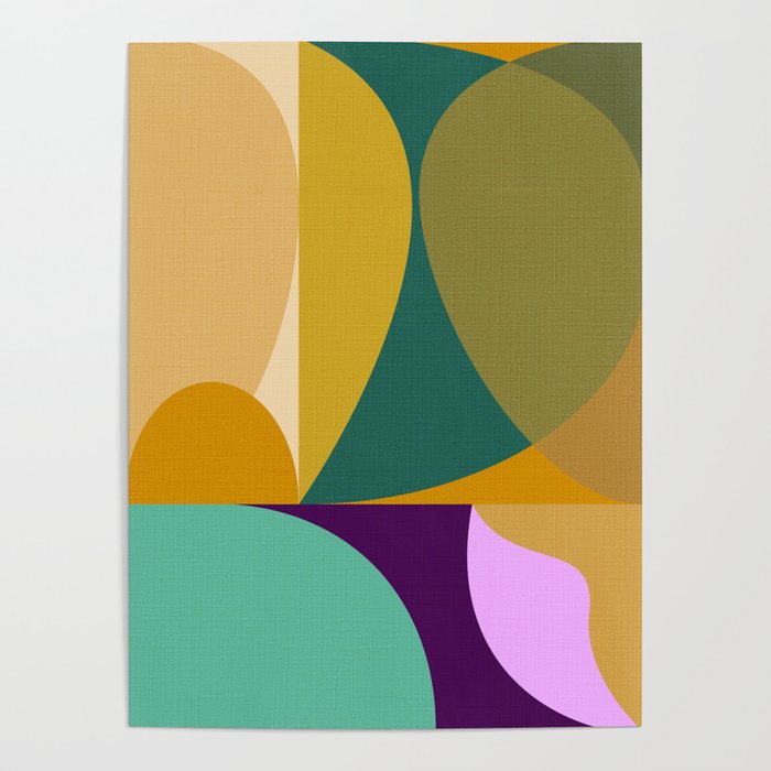shapes mid century fall Poster Gallery Image 1