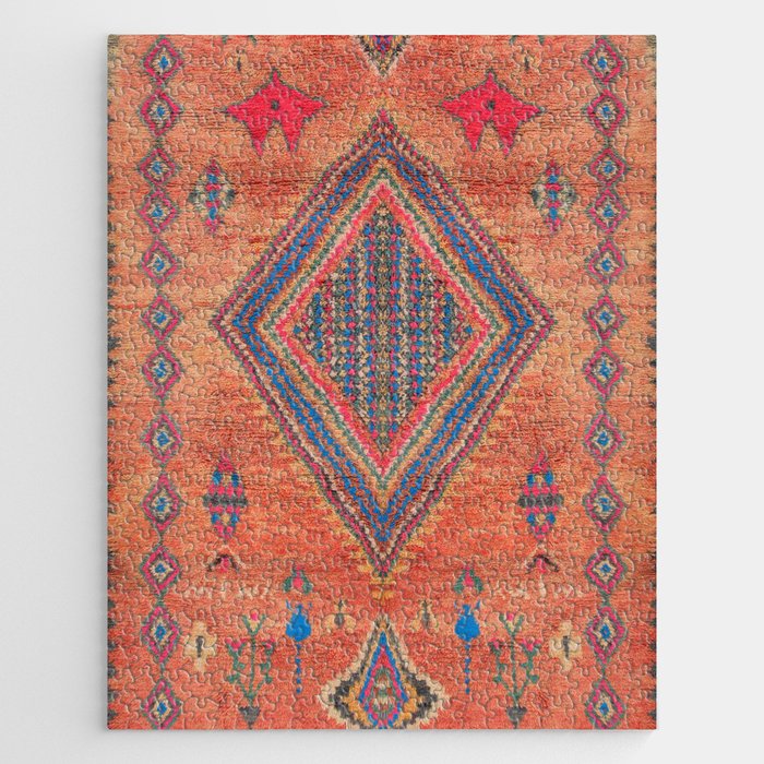 Vintage Moroccan Berber Crapet Jigsaw Puzzle Gallery Image 1