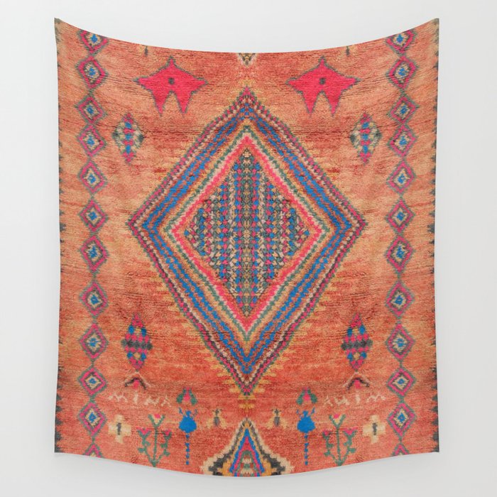 Vintage Moroccan Berber Crapet Wall Tapestry Gallery Image 4