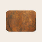 Aesthetic Rust Copper Japandi Art Bath Mat Gallery Image 1