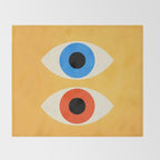 Eyes | Bauhaus III Throw Blanket Gallery Image 2