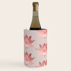 Pink Lotus Flower | Watercolor Texture Wine Chiller Gallery Image 1