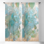 Ocean Hue Sea Glass Window Curtain Gallery Image 5