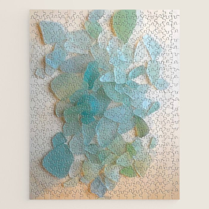Ocean Hue Sea Glass Jigsaw Puzzle Gallery Image 1