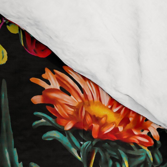 Marijuana and Floral Pattern Comforter Gallery Image 4