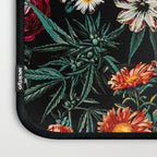Marijuana and Floral Pattern Laptop Sleeve Gallery Image 3