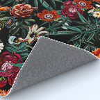 Marijuana and Floral Pattern Rug Gallery Image 4