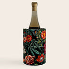 Marijuana and Floral Pattern Wine Chiller Gallery Image 1