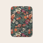 Marijuana and Floral Pattern Bath Mat Gallery Image 1