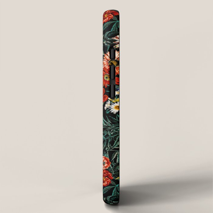 Marijuana and Floral Pattern iPhone Case Gallery Image 2