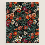 Marijuana and Floral Pattern Jigsaw Puzzle Gallery Image 1