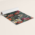 Marijuana and Floral Pattern Yoga Mat Gallery Image 2