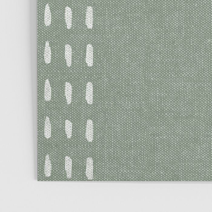 boho vertical stitch - sage Poster Gallery Image 3