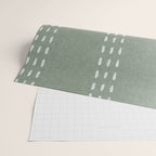 boho vertical stitch - sage Wrapping Paper Gallery Image 2