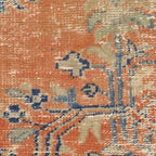 Vintage Woven Navy and Orange Coffee Mug Gallery Image 2