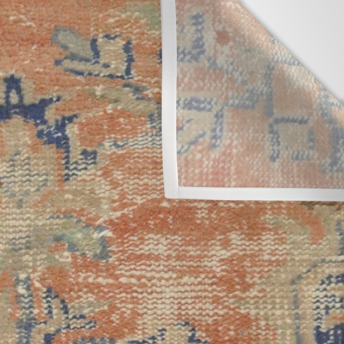 Vintage Woven Navy and Orange Wall Tapestry Gallery Image 3