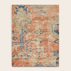 Vintage Woven Navy and Orange Notebook Gallery Image 4