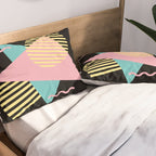 Memphis Pattern 28 / 80s - 90s Retro Pillow Sham Gallery Image 2
