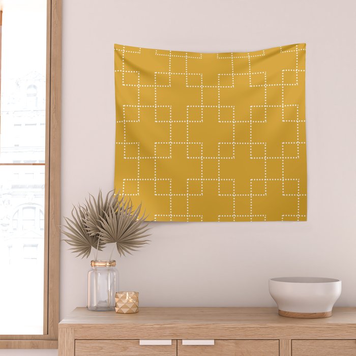 Embrace (Yellow) Wall Tapestry Gallery Image 2