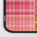 Gingham Patchwork Retro Plaid Check Pattern Pink Orange Moss Laptop Sleeve Gallery Image 3