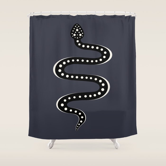 Minimal Snake XXVII Shower Curtain Gallery Image 1