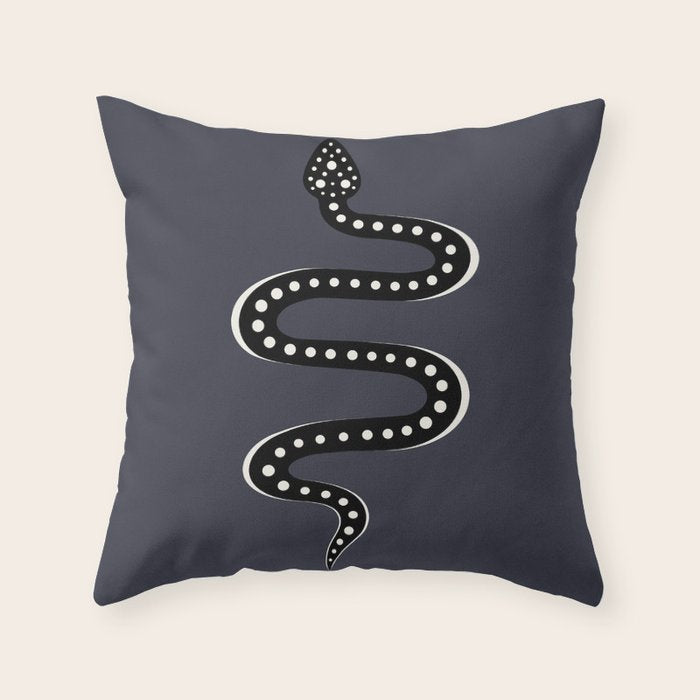 Minimal Snake XXVII Throw Pillow Gallery Image 6